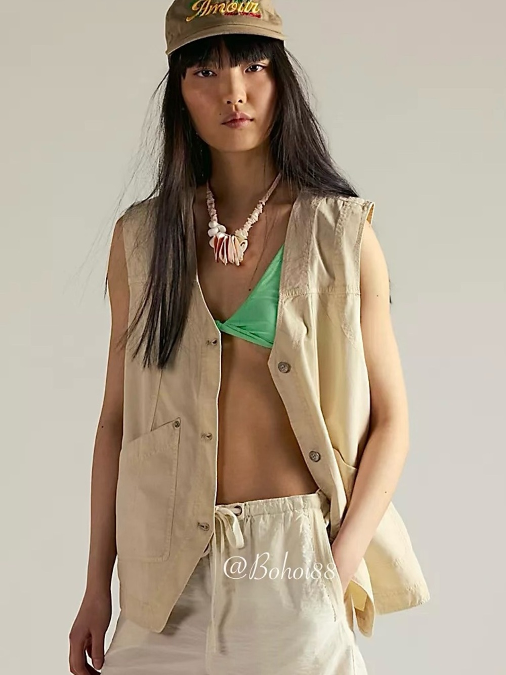 NEW Free People We The Free Valerie Linen Vest